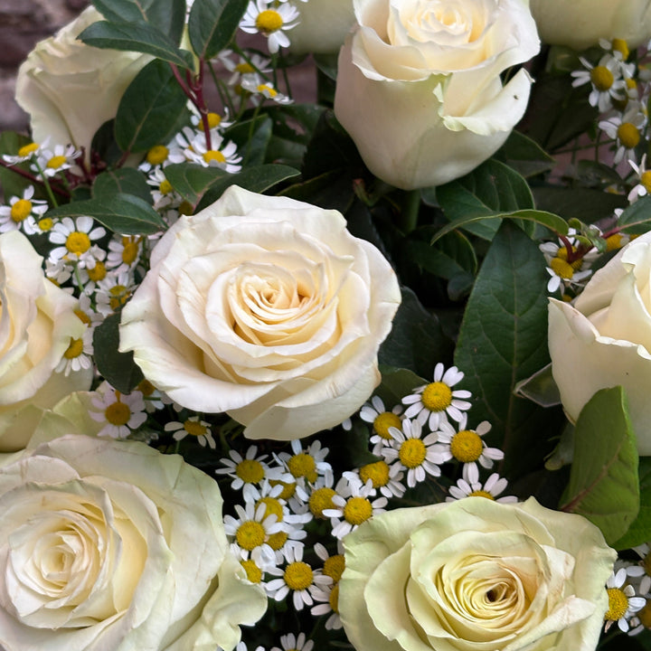 Ramo de rosas blancas