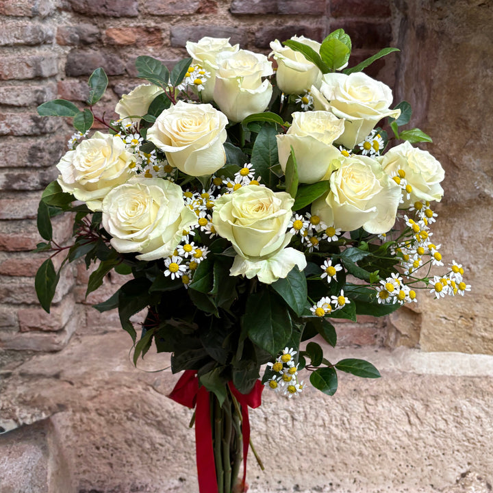 Ramo de rosas blancas